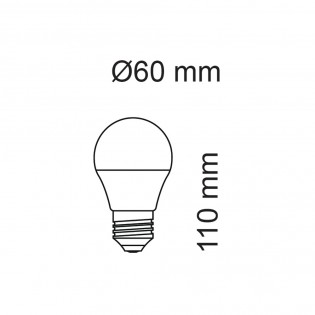 Bombilla LED E27 A60 (12W)