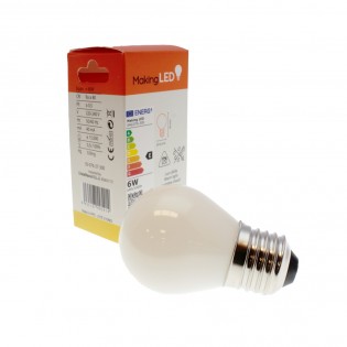 Bombilla LED E27 G45 Milky...