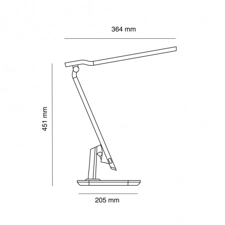 Flexo LED con despertador Miri (10W)