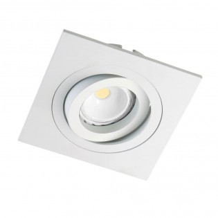 Foco empotrable CLASSIC basculante cuadrado blanco. Wonderlamp