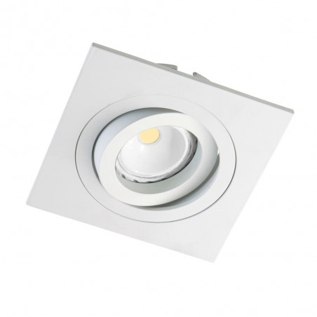 Foco empotrable CLASSIC basculante cuadrado blanco. Wonderlamp