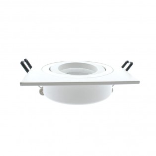Pack 5 Focos empotrables cuadrado CLASSIC blanco