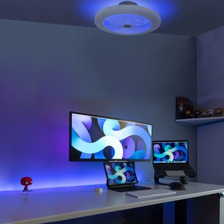 Ventilador Plafón LED Moli...