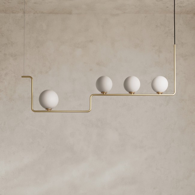 Lámpara colgante Lineal (4 luces)