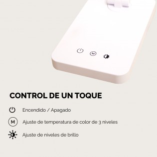 Flexo LED con batería recargable Norima Blanco CCT Dim (5W)