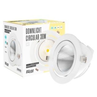 Foco Downlight LED 30W  2820Lm 3000ºK Orientable UGR17 50.000H