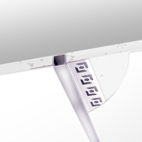 Perfil de Aluminio Empotrable para Tira LED de 9mm, 2m, IP25