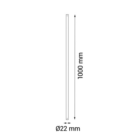Tija + Cable 1M. D21,5 para ventiladores Sulion