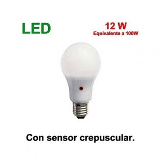 Bombilla led cálida con sensor (12W)