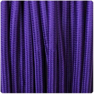 Cable textil morado