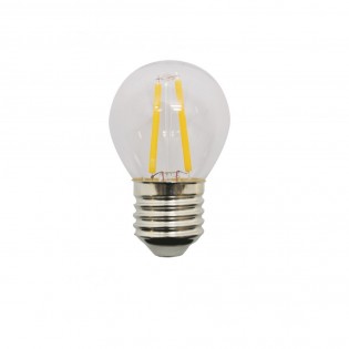 Bombilla esférica LED (2W). Luz cálida (2000ºK).
