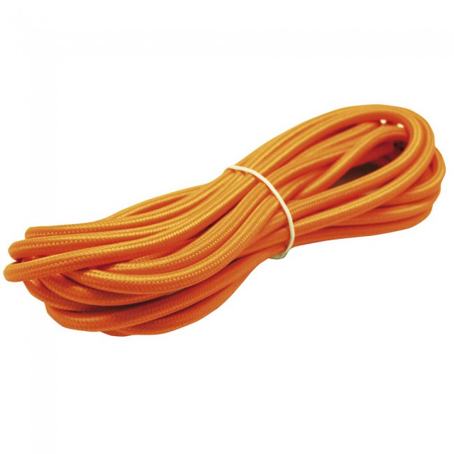 Cable textil naranja
