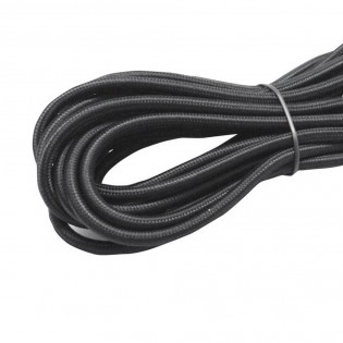 Cable textil negro