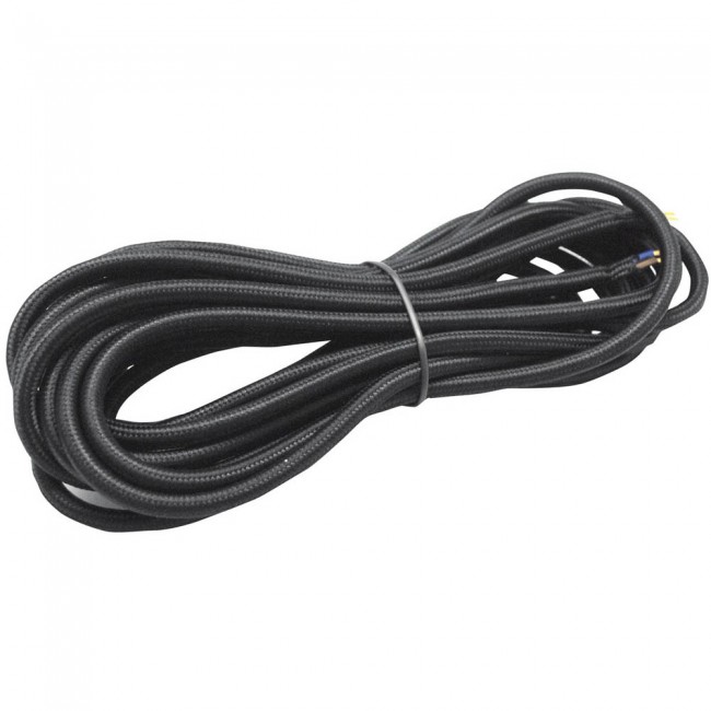Cable textil negro