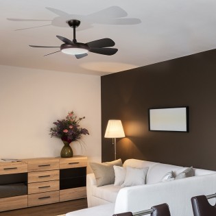 Ventilador LED Ilma Negro (24W)