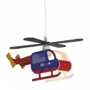 Lámpara infantil Helicóptero Azul