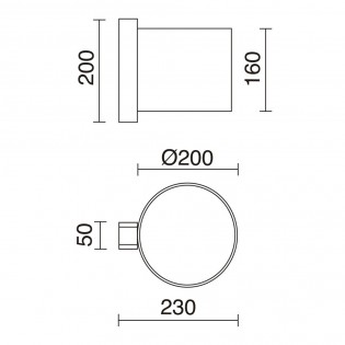 Aplique de pared Wood