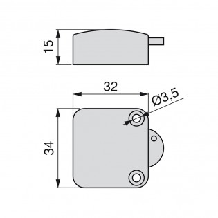Pack 10 x Interruptor para armarios