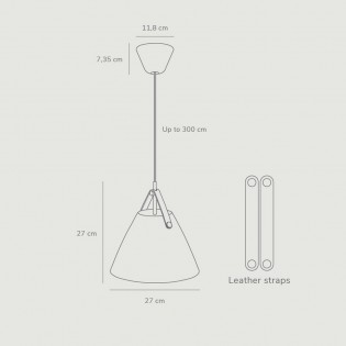 Lámpara de techo Strap 27