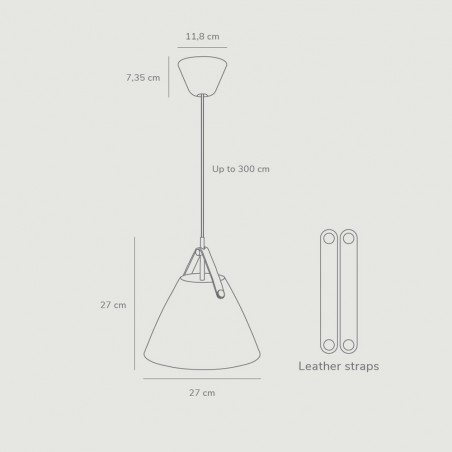 Lámpara de techo Strap 27