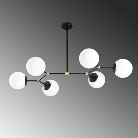 Lámpara de techo Mulen Negro (6 luces)