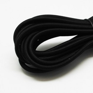 Cable textil negro
