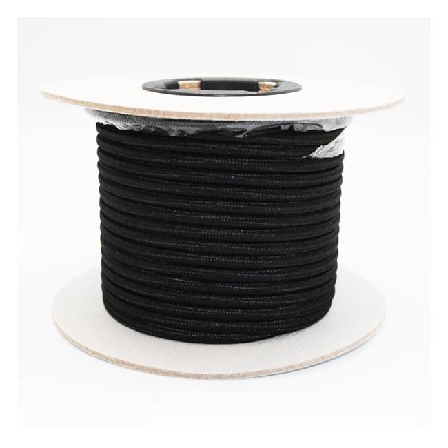 Rollo cable textil negro