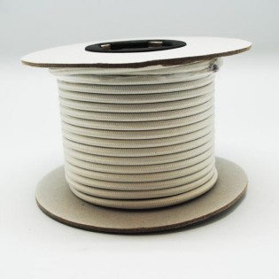Rollo cable textil marfil