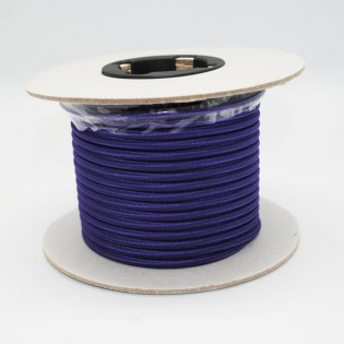 Rollo cable textil morado
