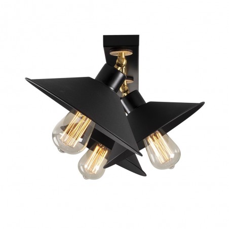 Regleta orientable Harvey Negro (3 luces)