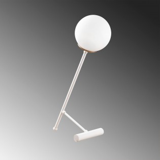 Lámpara de mesa Birdie Opal Blanco